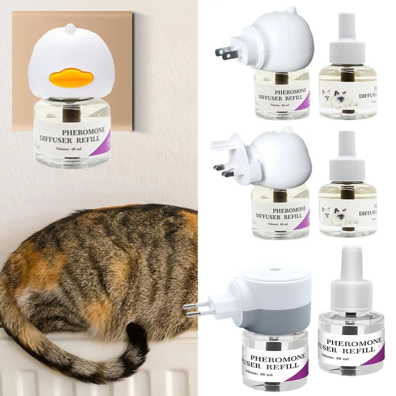 LongLasting Cat Pheromone Calming PlugIn Kit 4
