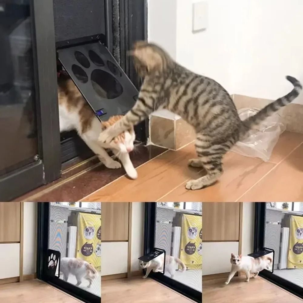Lockable Magnetic Screen Pet Door 3