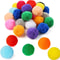 Colorful Plush Cat Teaser Toy Balls Set 2