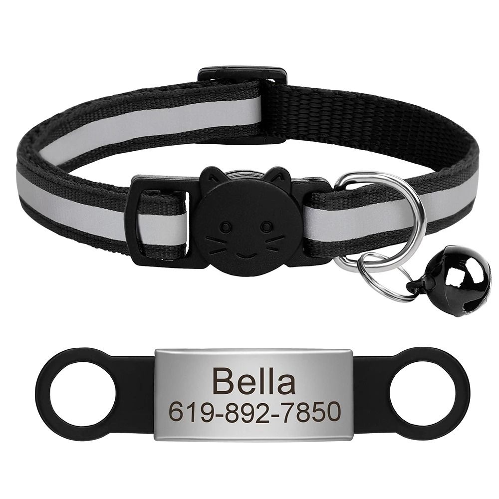 Customized Reflective Pet ID Collar With Nameplate 25