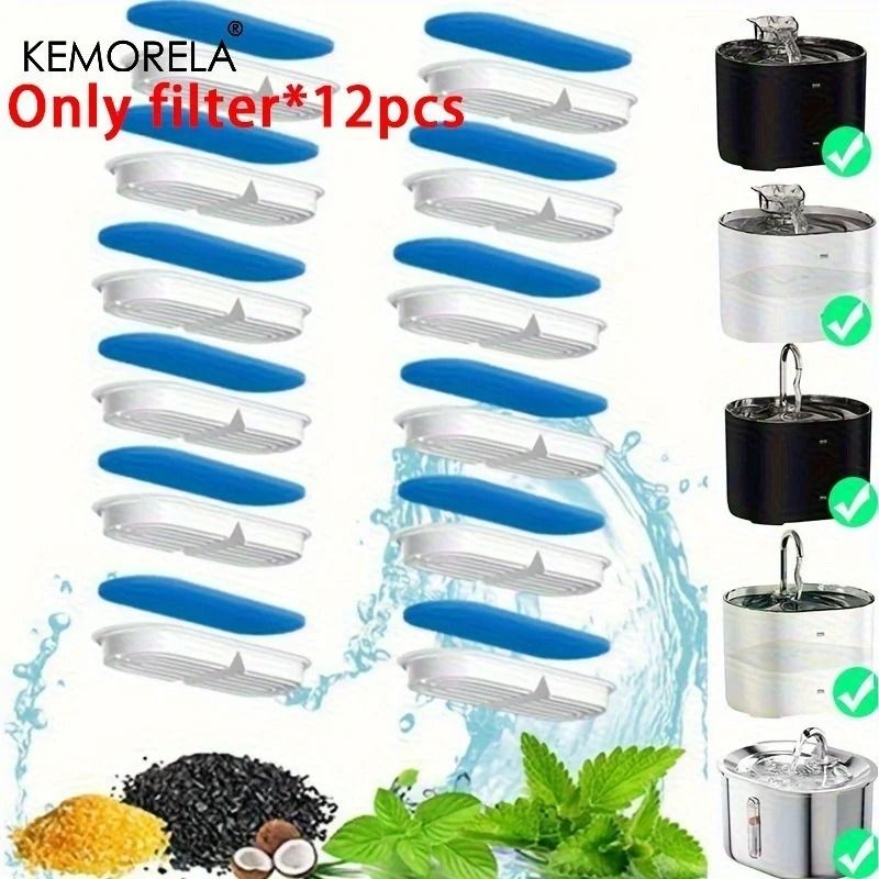 Activated Carbon Pet Water Dispenser Replacement Filters 6