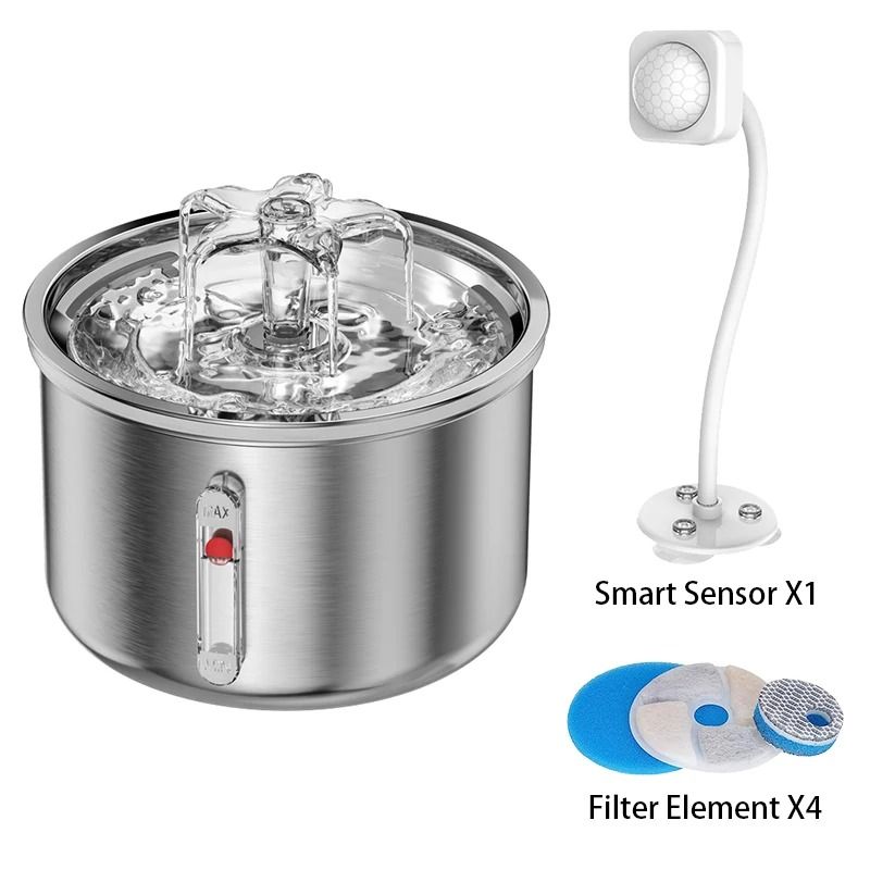 Stainless Steel Automatic Pet Water Fountain 8