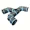 Extended Black ThreeWay Cat Tunnel Toy 1