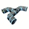 Extended Black ThreeWay Cat Tunnel Toy 6