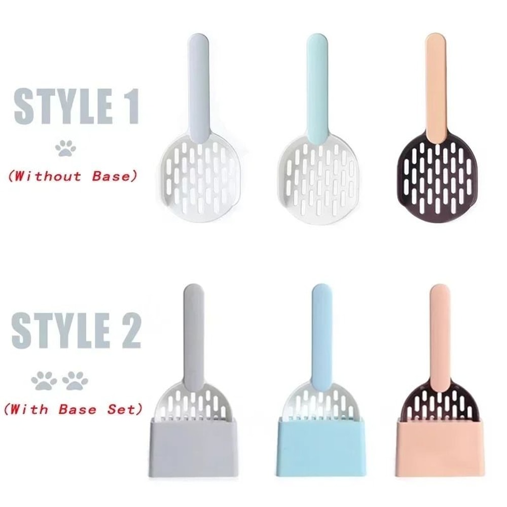 Cat Litter Scoop Set With Storage Base 4