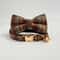 Elegant Tweed Check Cat Collar With Pearl Charm 11
