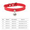 Colorful Adjustable Leather Pet Collar With Bell 10