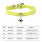Colorful Adjustable Leather Pet Collar With Bell 11