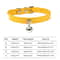 Colorful Adjustable Leather Pet Collar With Bell 13