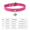 Colorful Adjustable Leather Pet Collar With Bell 14