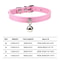 Colorful Adjustable Leather Pet Collar With Bell 15