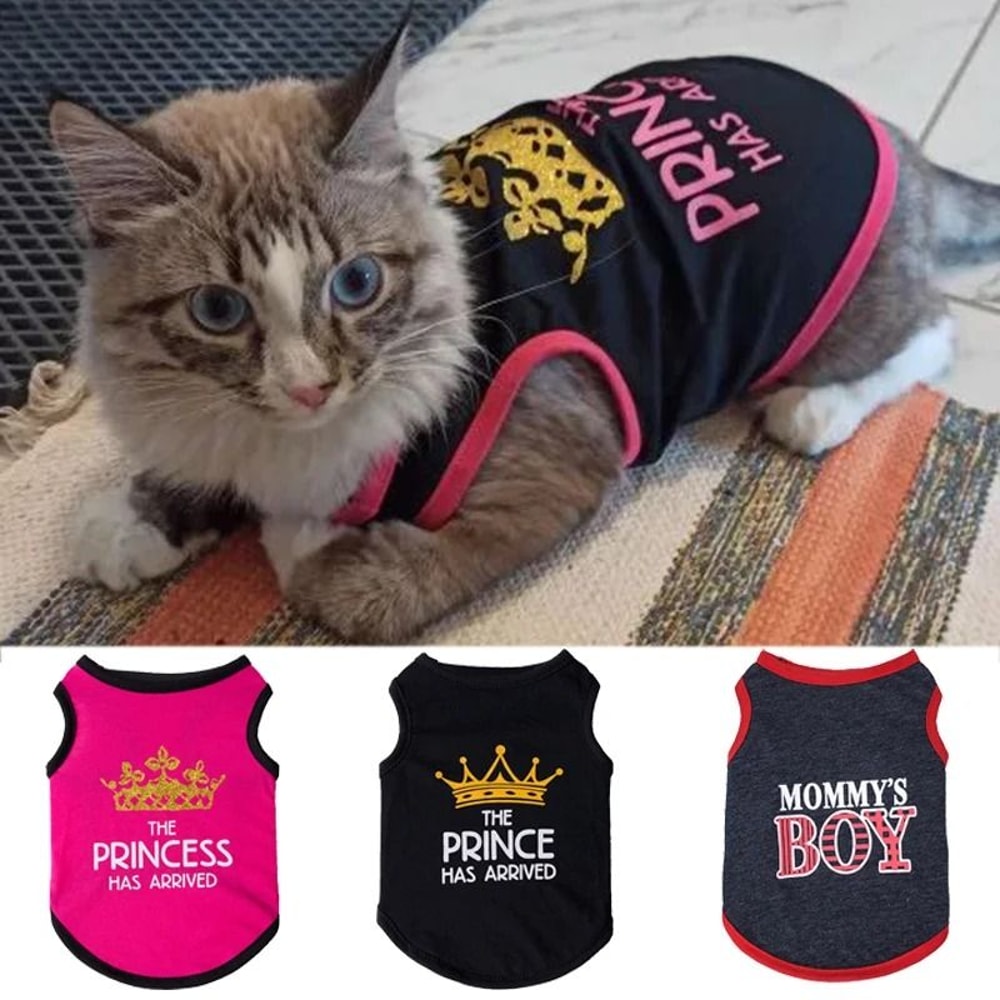 Summer Cotton Sphynx Cat TShirt Vest 0
