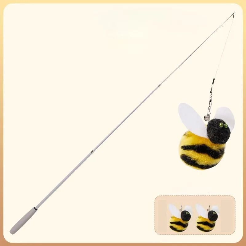 110cm Telescopic Carbon Fiber Cat Teaser Rod 7