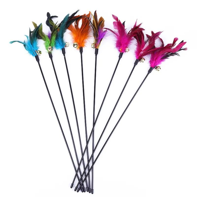 5Piece Interactive Cat Teaser Wand Set 12