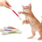 6Piece Felt Cotton Swab Cat Teaser Sticks 1