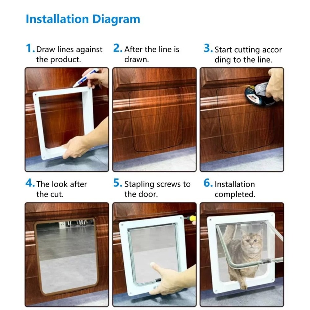 Electronic Induction Smart Microchip Pet Door 4