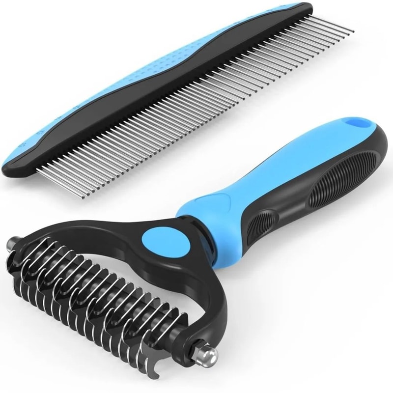 Pet Grooming Brush Metal Comb Combo Set 0