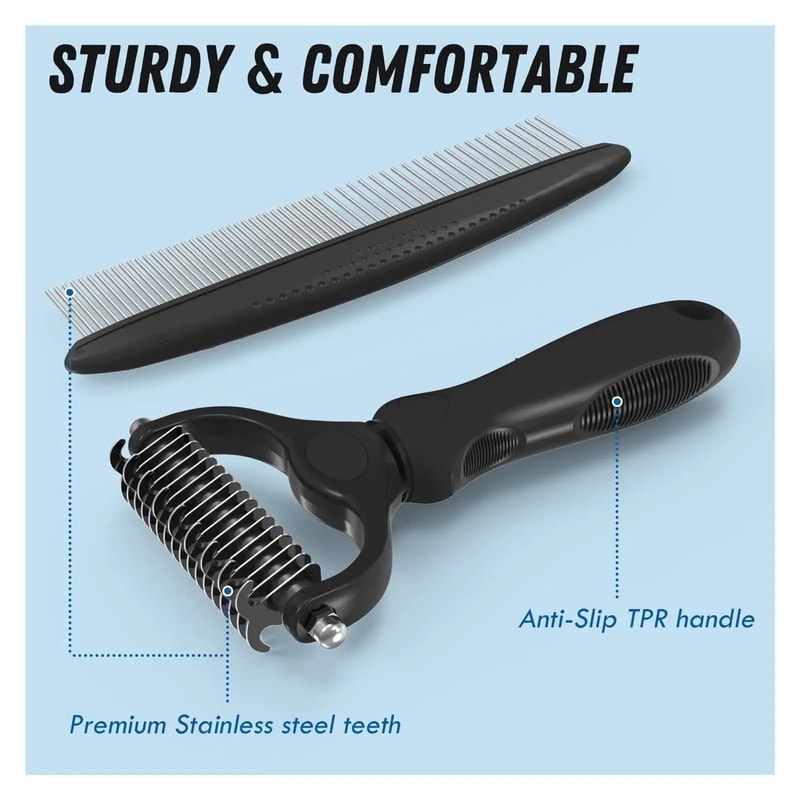 Pet Grooming Brush Metal Comb Combo Set 5