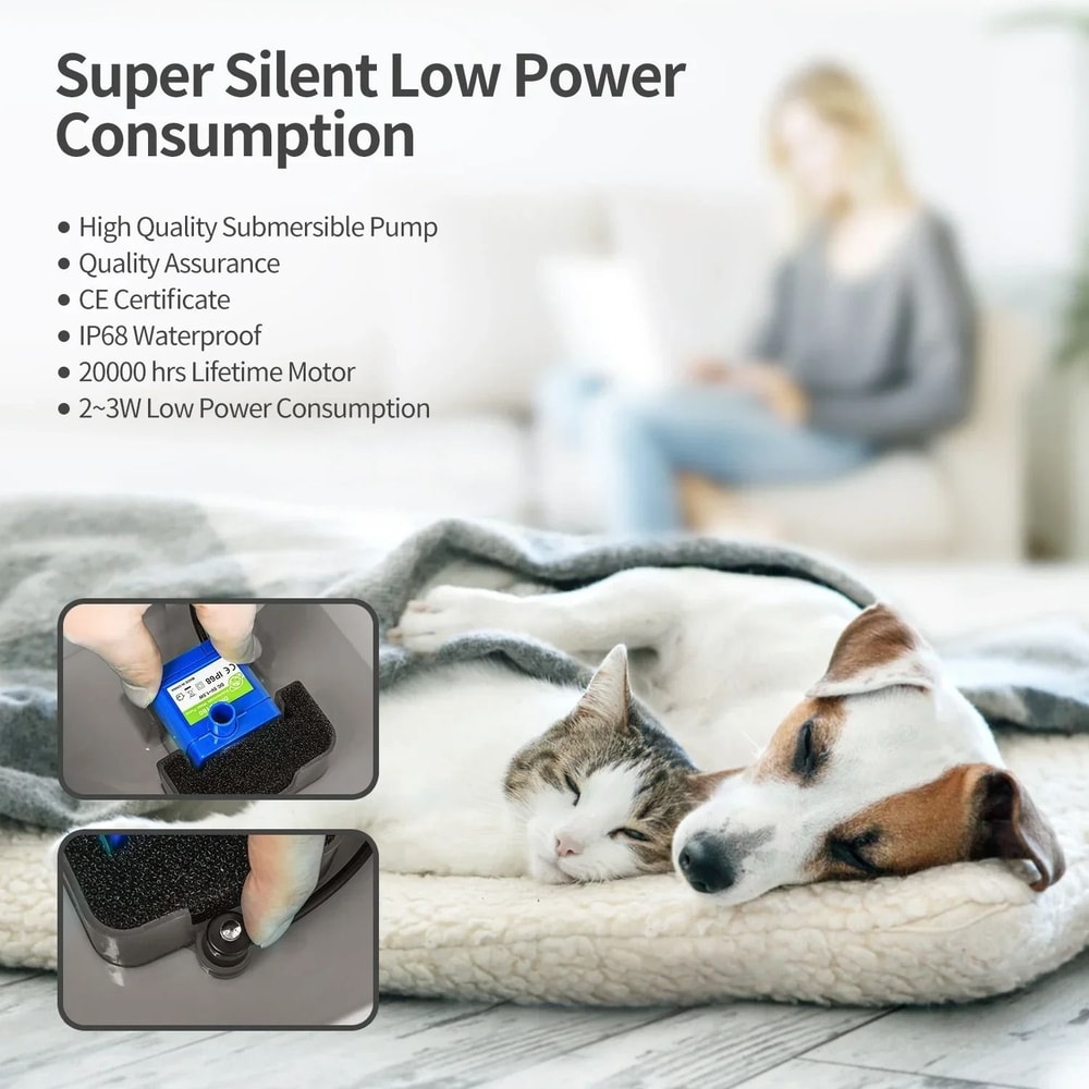 Automatic Pet Water Fountain With LED Lighting 4