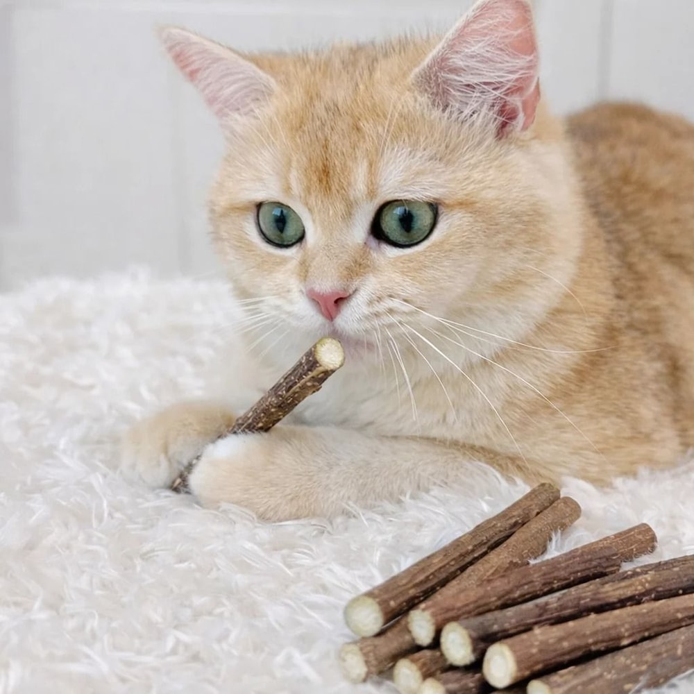 Natural Silvervine Sticks Cat Dental Chew Toy Set 1