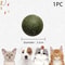 Edible Catnip Ball Rotatable Self Adhesive Wall Treat Toy Set 5