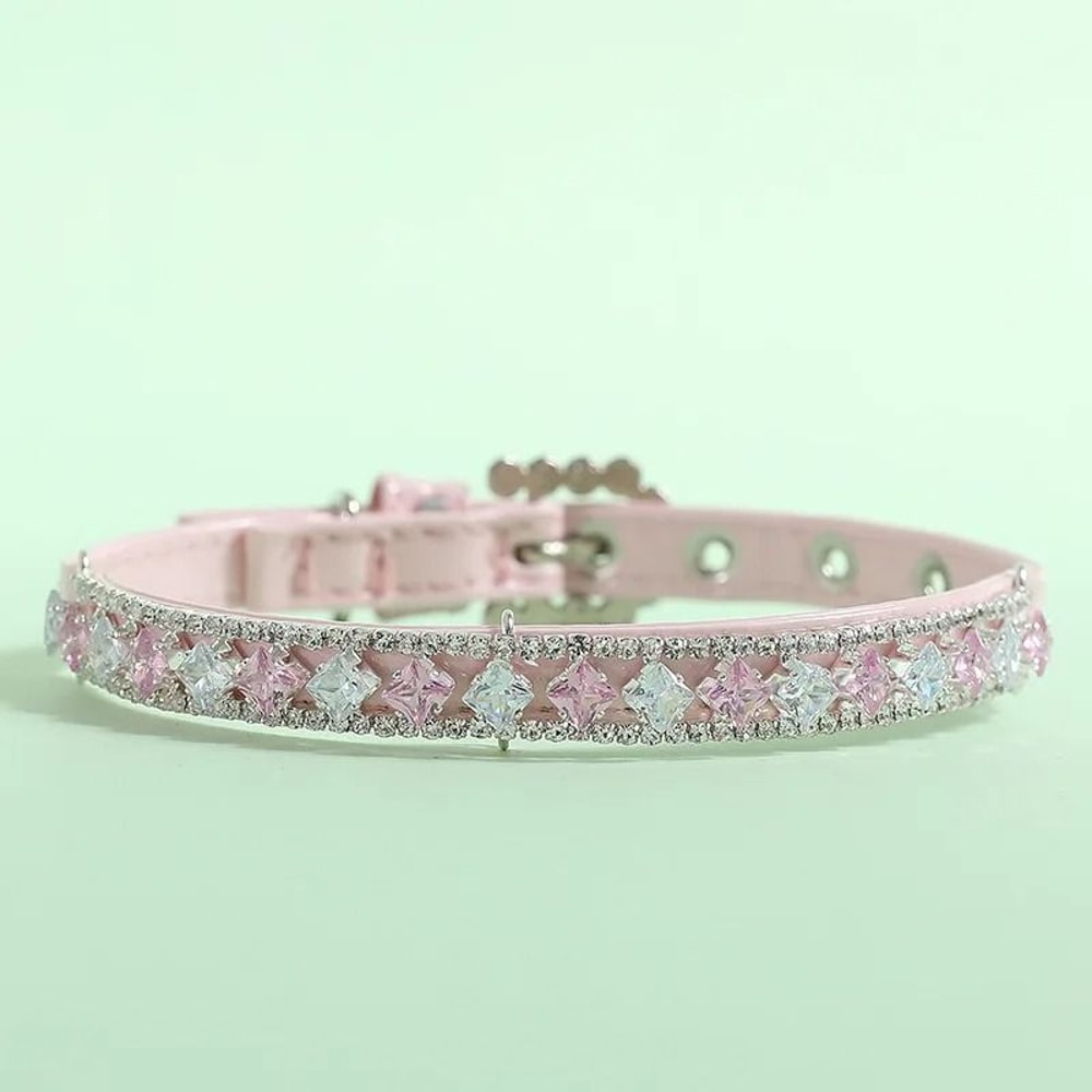Luxury Faux Pearl And Rhinestone Jewelry Collar Necklace For Pets 8
