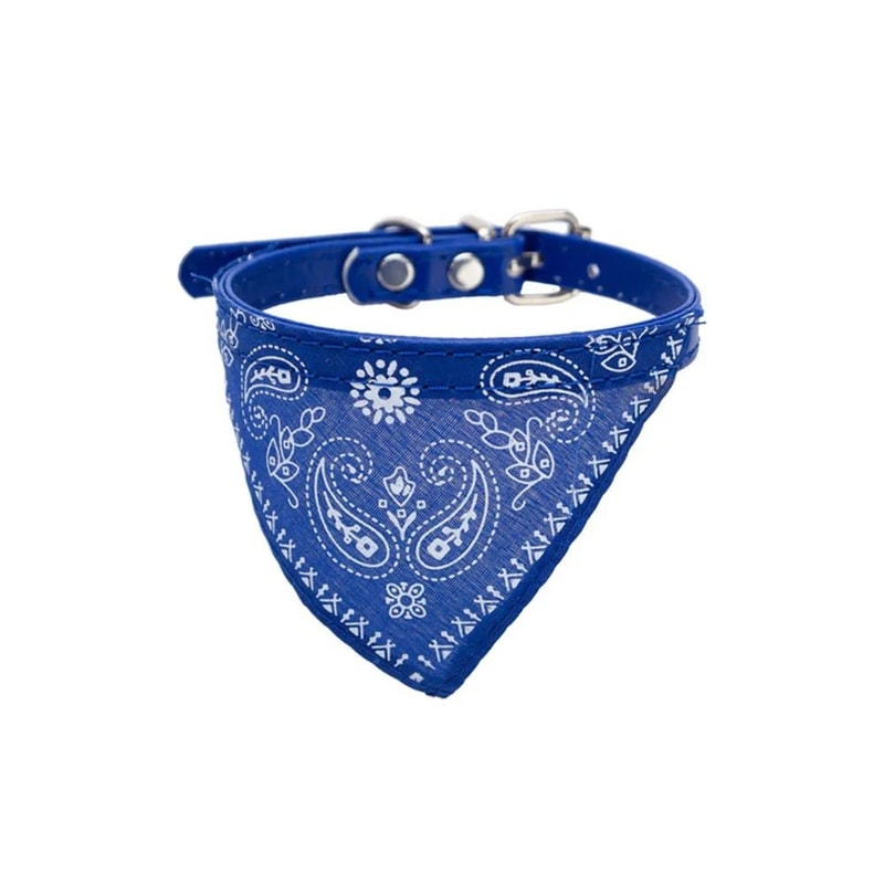 Adjustable Cute Printed Triangular Bandana Cat And Puppy Scarf Collar 8