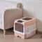 Portable Collapsible Cat Litter Pan With Splash Guard And Plastic Scoop 3