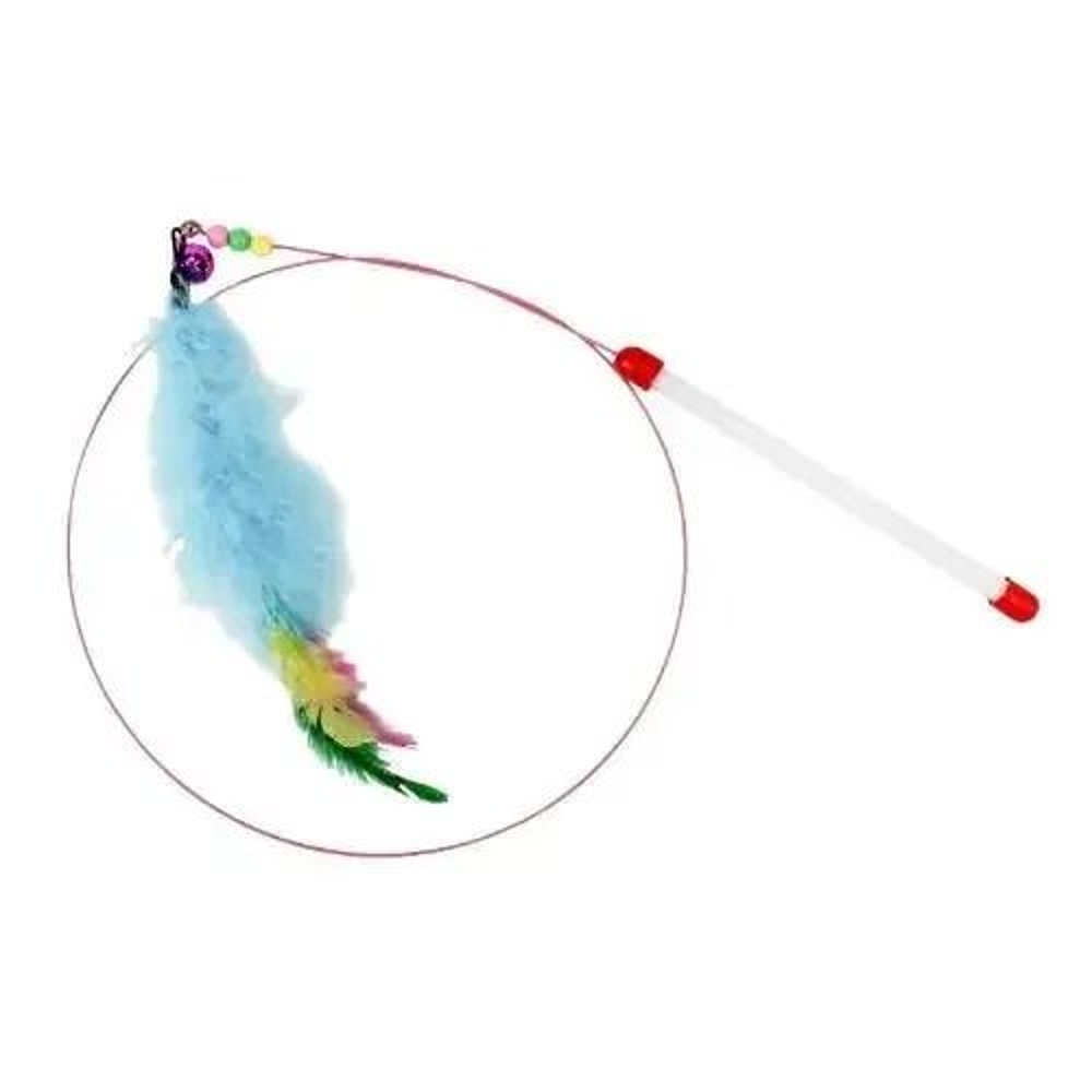 FourSection Telescopic Carbon Fiber Cat Wand Fishing Rod Toy 9