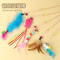 FourSection Telescopic Carbon Fiber Cat Wand Fishing Rod Toy 3