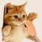 Mini Hands Model Silicone Finger Gloves Cat Massage Tool 3