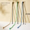 Simulation Feather And Satin Ribbon Interactive Cat Teaser Wand Toy 6