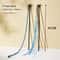 Simulation Feather And Satin Ribbon Interactive Cat Teaser Wand Toy 8