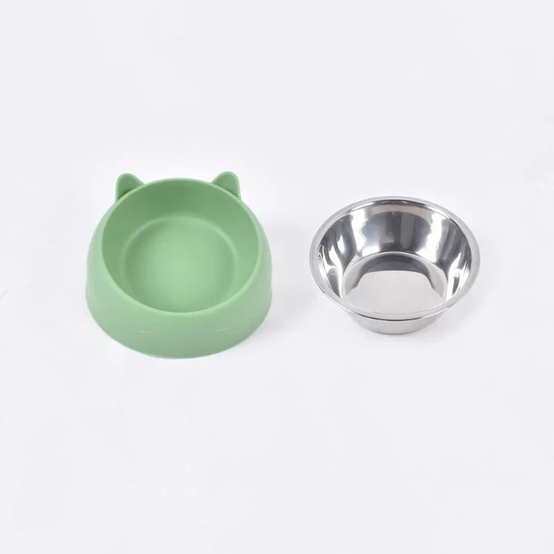 15Degree Raised Stainless Steel Tilt Safeguard Neck Pet Bowl 3