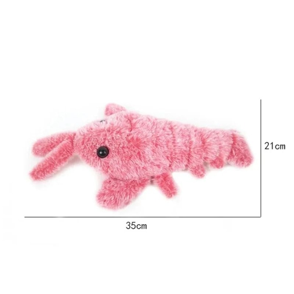 Electric Jumping Lobster And Simulation Flopping Shrimp Plush Pet Toy 5