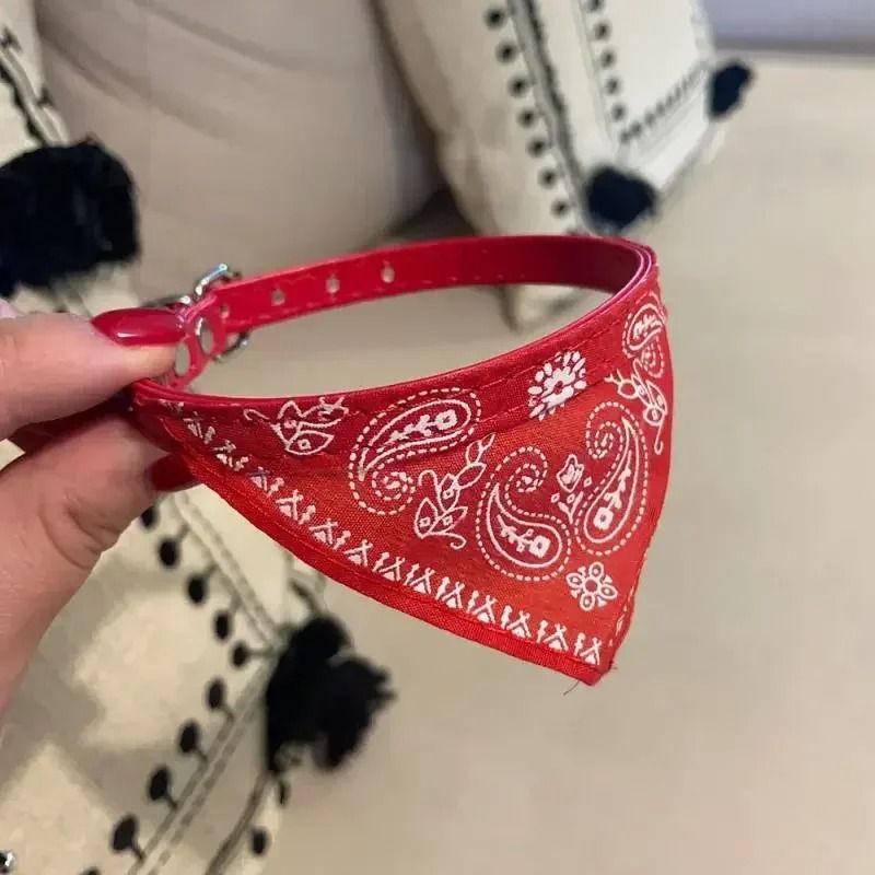 Lovely Adjustable Pet Triangular Scarf Bandana Collar 3