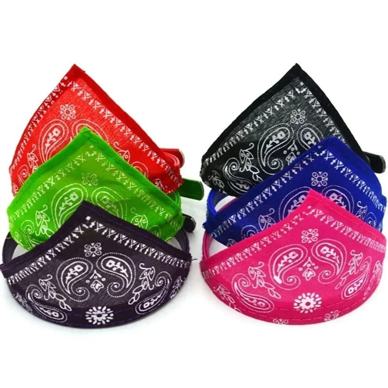 Lovely Adjustable Pet Triangular Scarf Bandana Collar 5