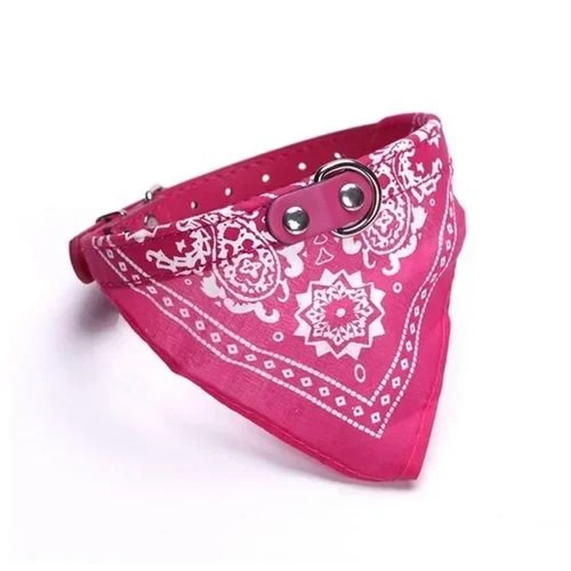 Lovely Adjustable Pet Triangular Scarf Bandana Collar 7