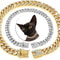 Luxury Cuban Link Cat Necklace Jewelry Rhinestone Collar 0