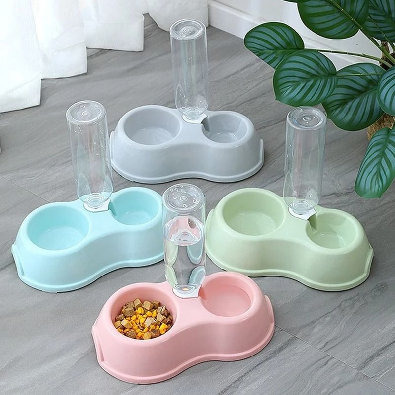 Integrated Automatic Pet Feeding And Drinking Double Bowl Station 4