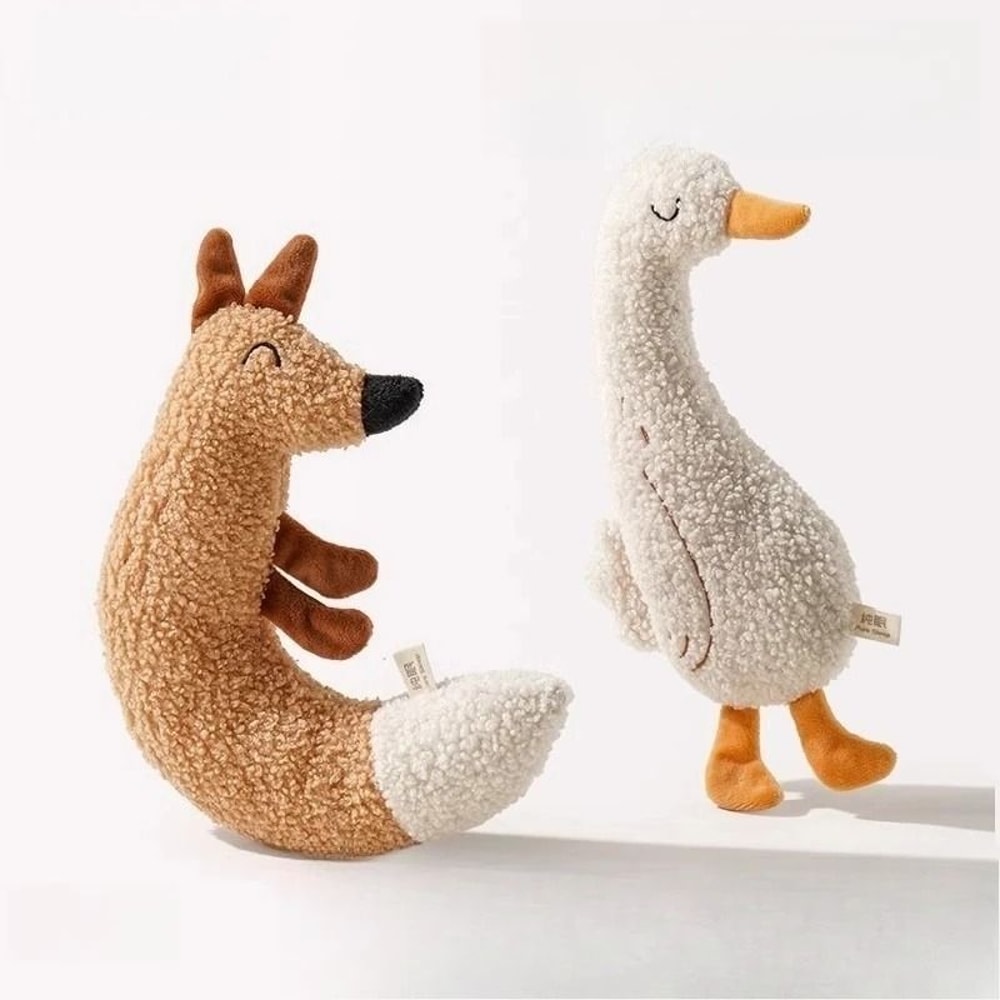Interactive Plush Squeak And Chew Pet Toy 1