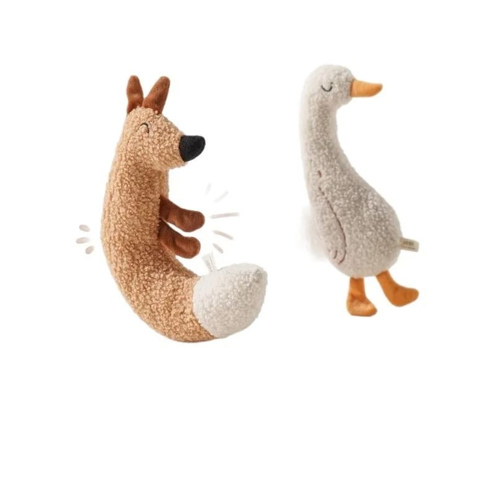 Interactive Plush Squeak And Chew Pet Toy 4