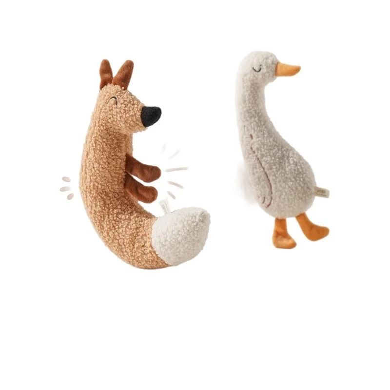 Interactive Plush Squeak And Chew Pet Toy 4