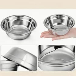 stainless steel anti-slip cage-compatible pet bowls set