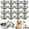 Stainless Steel AntiSlip CageCompatible Pet Bowls Set 4