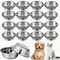 Stainless Steel AntiSlip CageCompatible Pet Bowls Set 4