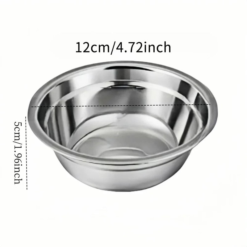 Stainless Steel AntiSlip CageCompatible Pet Bowls Set 6