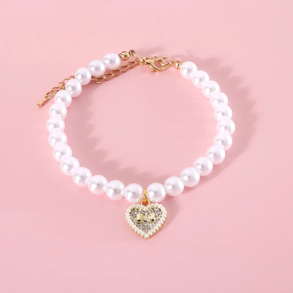 Pet Princess Style Pearl Charm Pendant Necklace 6