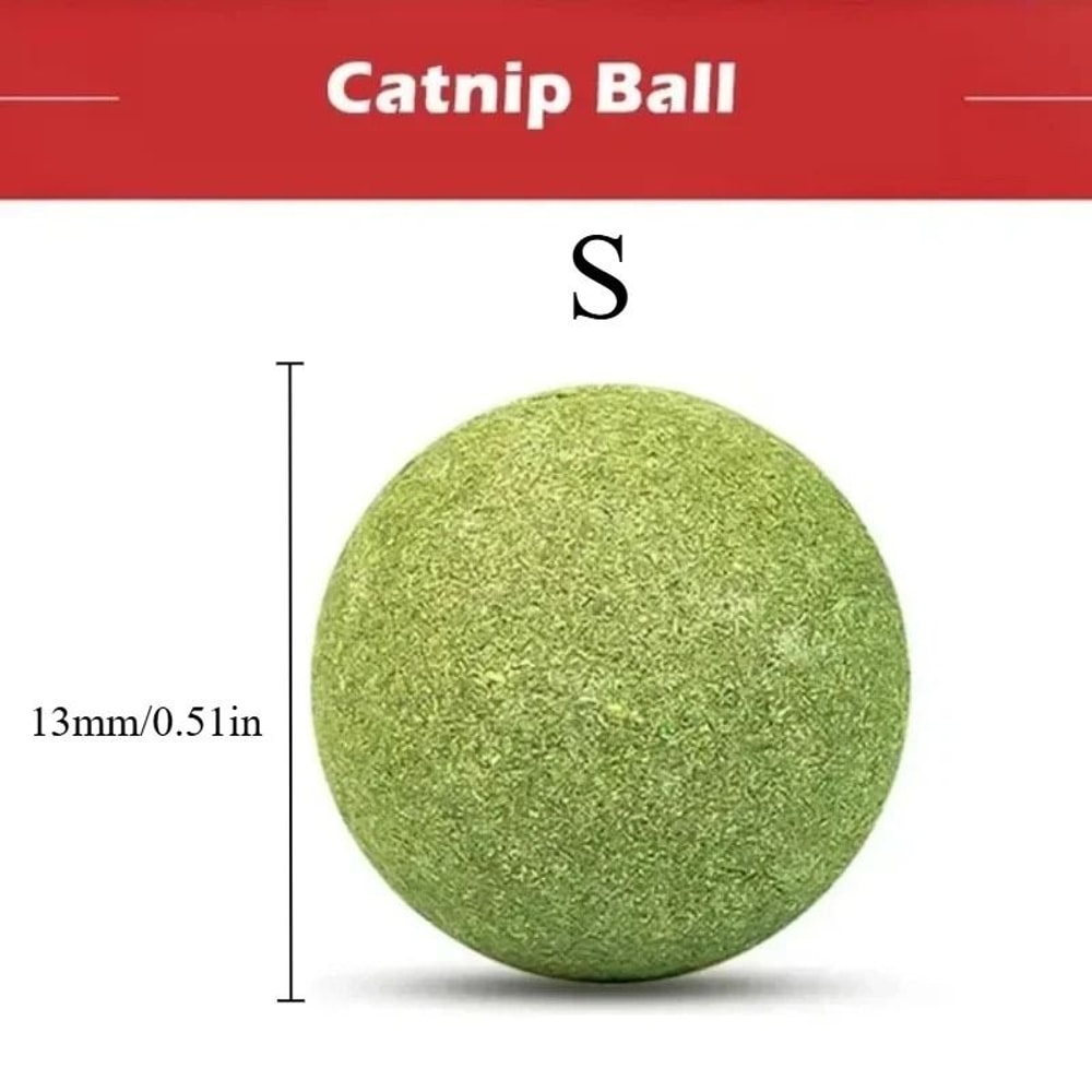Natural Catnip Licker Ball Toy Set For Cats 6
