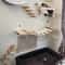 Wall Mounted Wooden Cat Climbing Shelves And Scratching Post 1